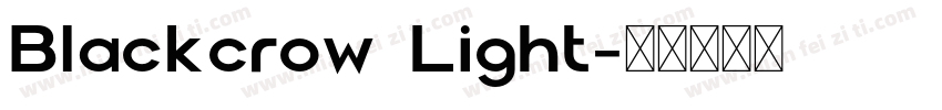 Blackcrow Light字体转换